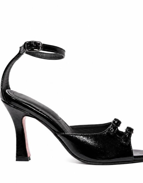 Slingback raffinata con tacco medio e applicazioni decorative