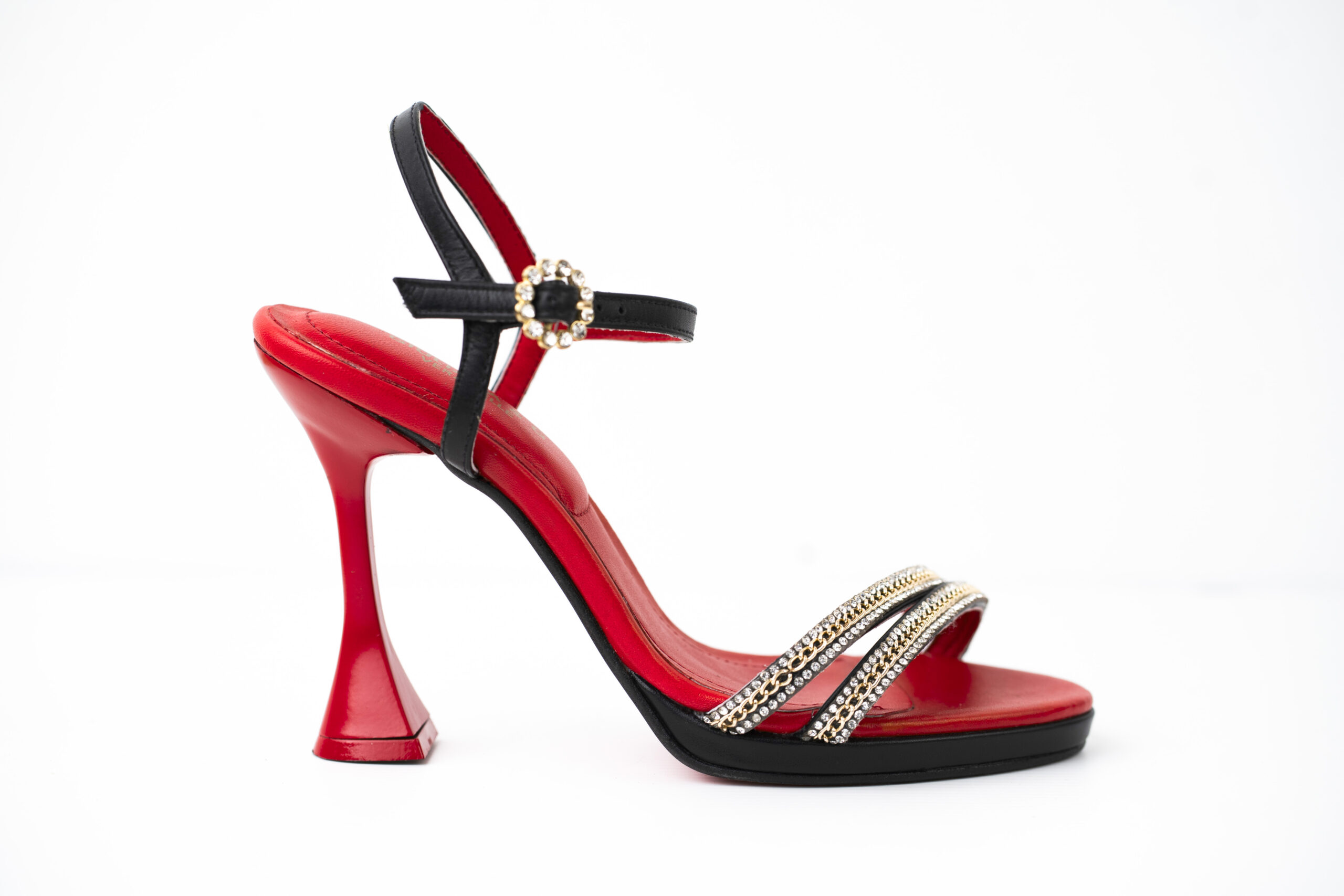 Sandalo Crystal Rosso & Nero 4 Sandalo Crystal Rosso & Nero - immagine 4