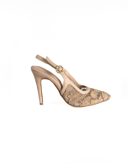 Décolleté Slingback in Pizzo